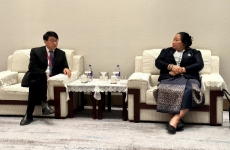 与老挝能源矿产部就东盟区域电力互联进行交流